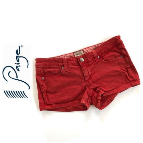 PAIGE Pants - PAIGE Canyon Short in dark red Sz. 29